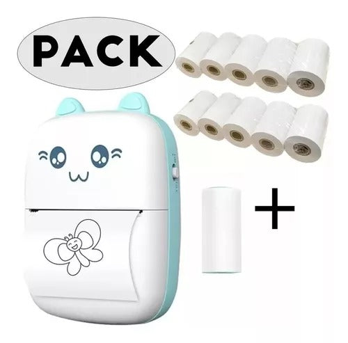 Mini Impresora de Gatito ¡Imagina, Conecta, Imprime!