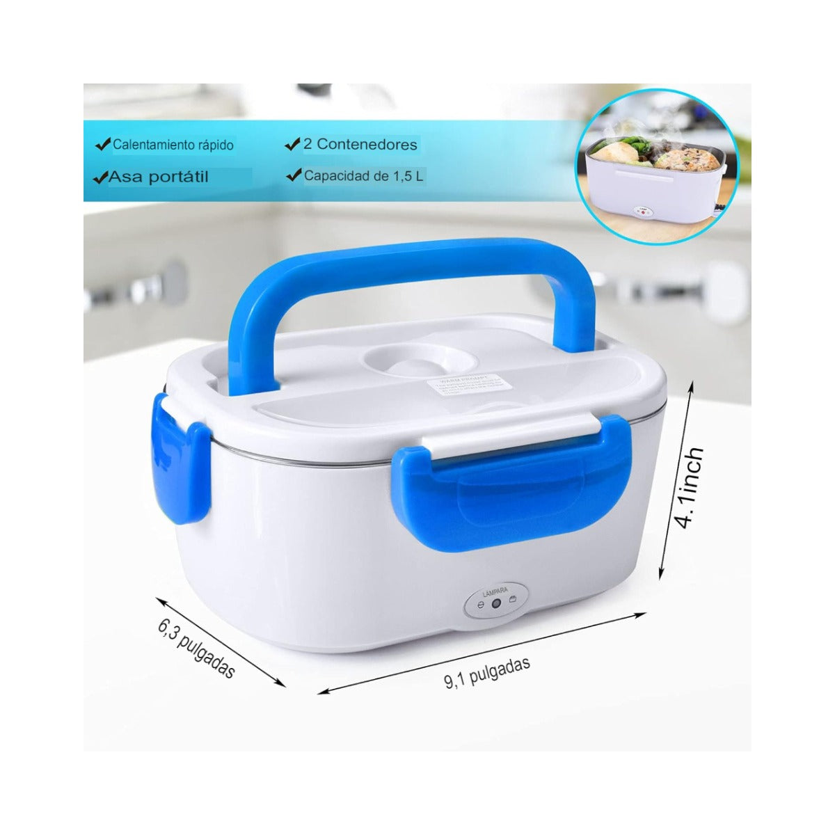 Calentadora Portátil 2 en 1 – Hogar y Auto