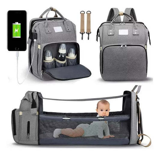 ✨ Mamá: Mochila, Cuna y Mudador 3 en 1🧼