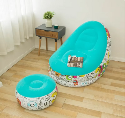 Comodidad Total y Portabilidad 2x1: Sofá Inflable