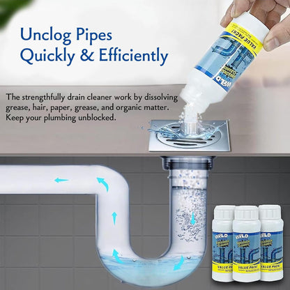 Polvo Limpiador De Drenaje X3pcs