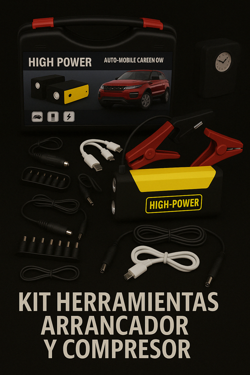 Kit inalámbrico: infla, ilumina, carga