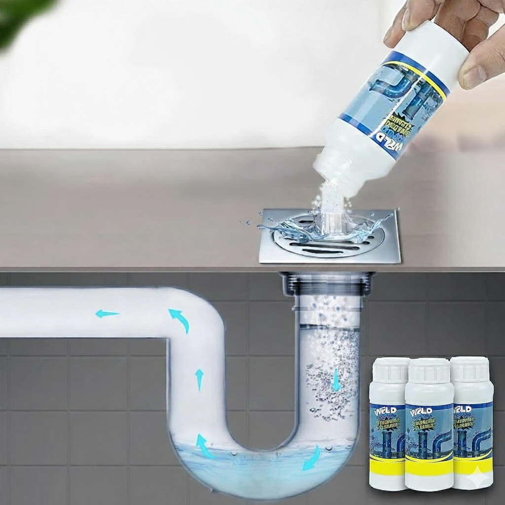 Polvo Limpiador De Drenaje X3pcs