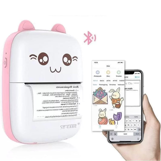 Mini Impresora de Gatito ¡Imagina, Conecta, Imprime!