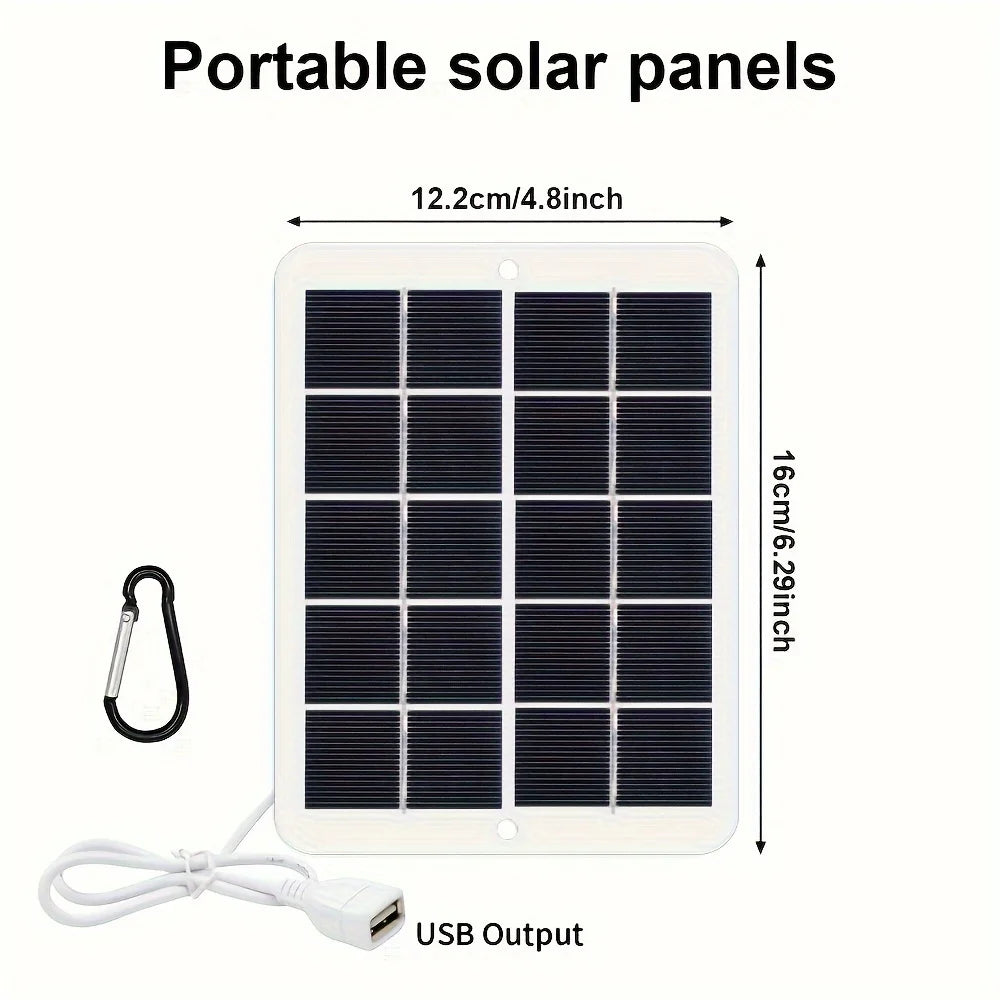 Cárgalo  con el Sol: Mini Panel Solar Portátil.