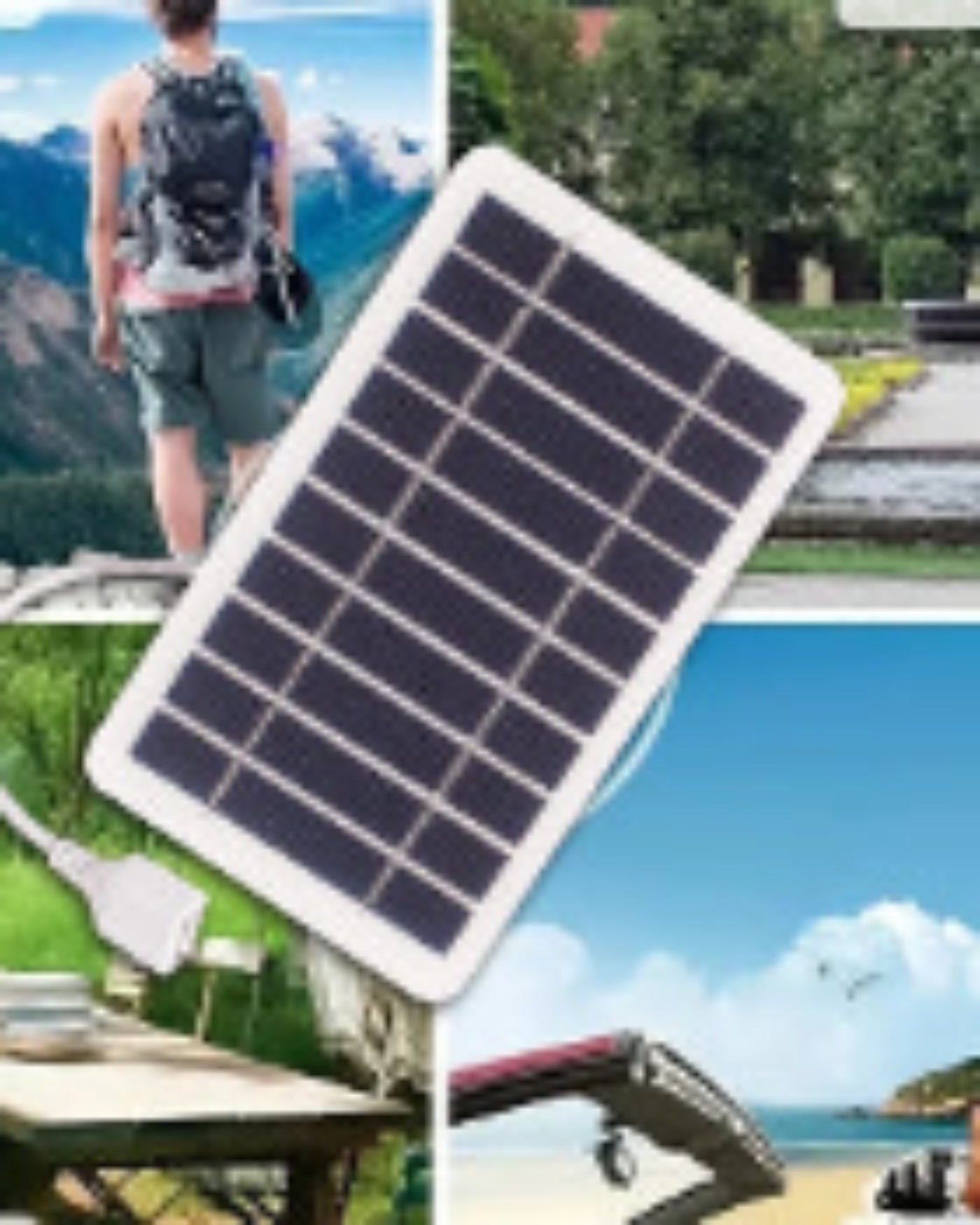 Cárgalo  con el Sol: Mini Panel Solar Portátil.